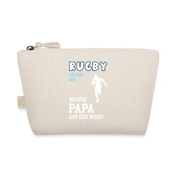 Rugby Bester Papa Vater Vatertag Geburtstag - Bio-Täschchen - Natur - Vorne