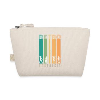 Retro Bars and Silhouettes Nostalgia - Organic Pouch - nature - Front