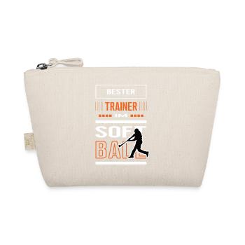 Best Softball Coach Softball Trainer Training - Organic Pouch - nature - Front