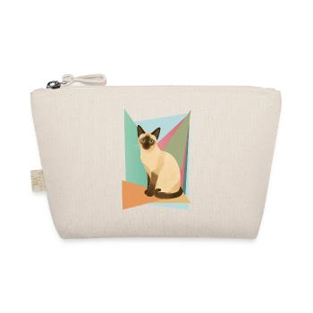 Élégant chat siamois dans un style géométrique - Trousse biologique - nature - Devant