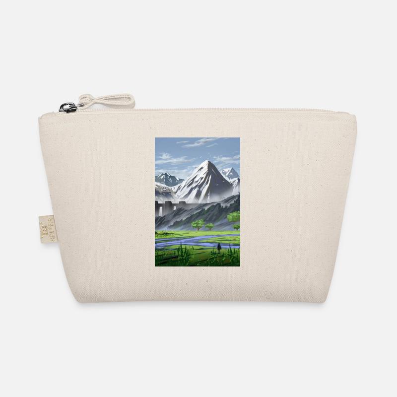 Alpengebirge und ruhiges Tal - Bio-Täschchen - Natur