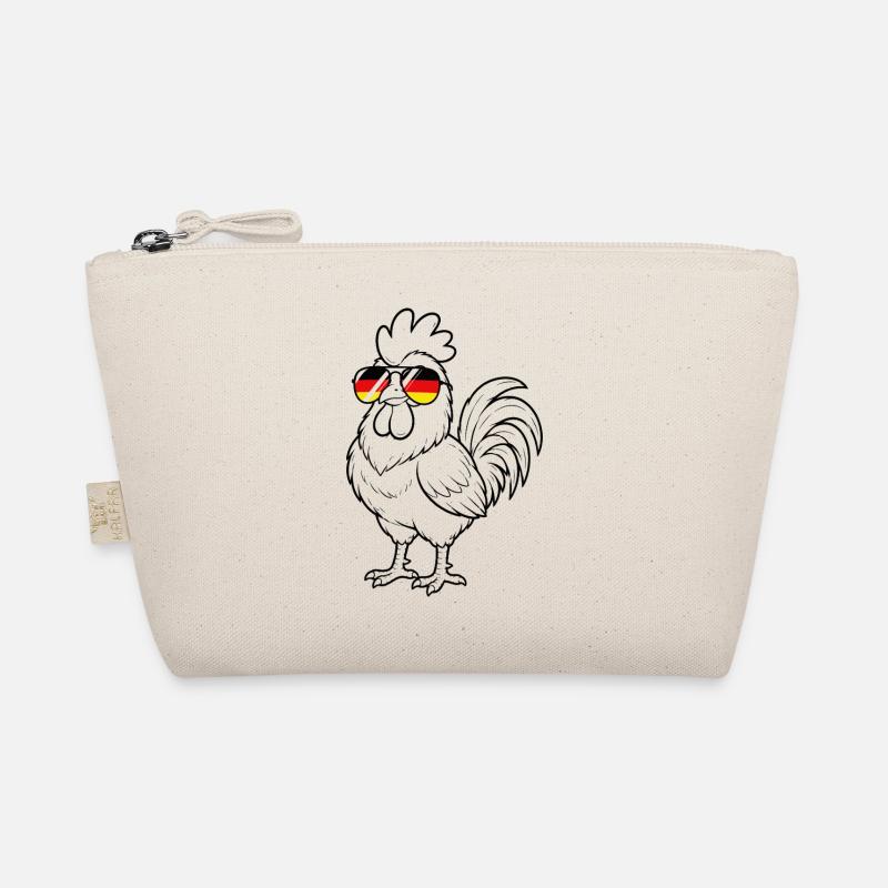 German flag rooster German Germany chickens Organic Pouch