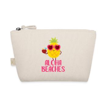 Aloha Beaches Cool Pineapple Beach Holiday Summer Motif - Organic Pouch - nature - Front