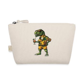 Dinosaur T-Rex Comic Summer - Organic Pouch - nature - Front