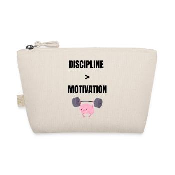 Discipline over motivation - Organic Pouch - nature - Front
