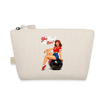 Retro Bowling Pin-Up: You Bowl Me Over! - Bio-Täschchen - Natur - Vorne