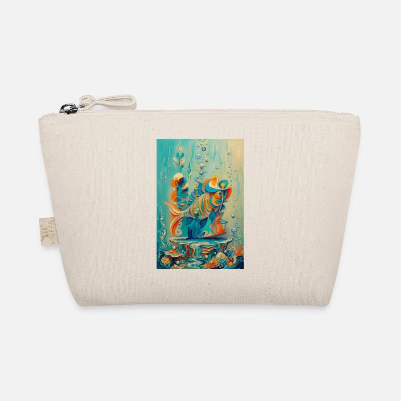 Koi-Unterwasser-farbenfrohe Kunstwerke Bio-Täschchen