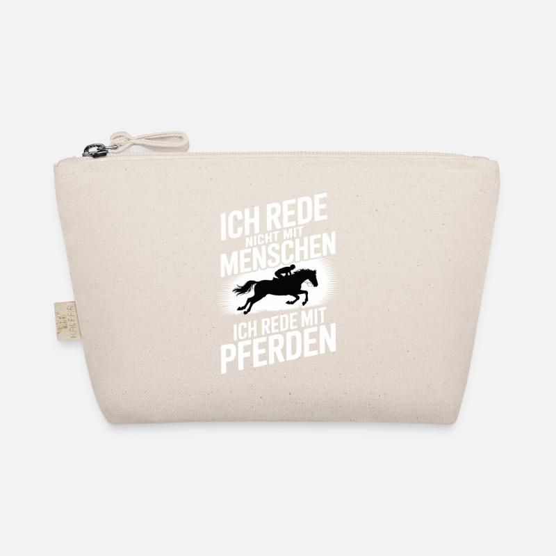  Ich Rede Nicht Mit Menschen Ich Rede Mit Pferden Bio-Täschchen