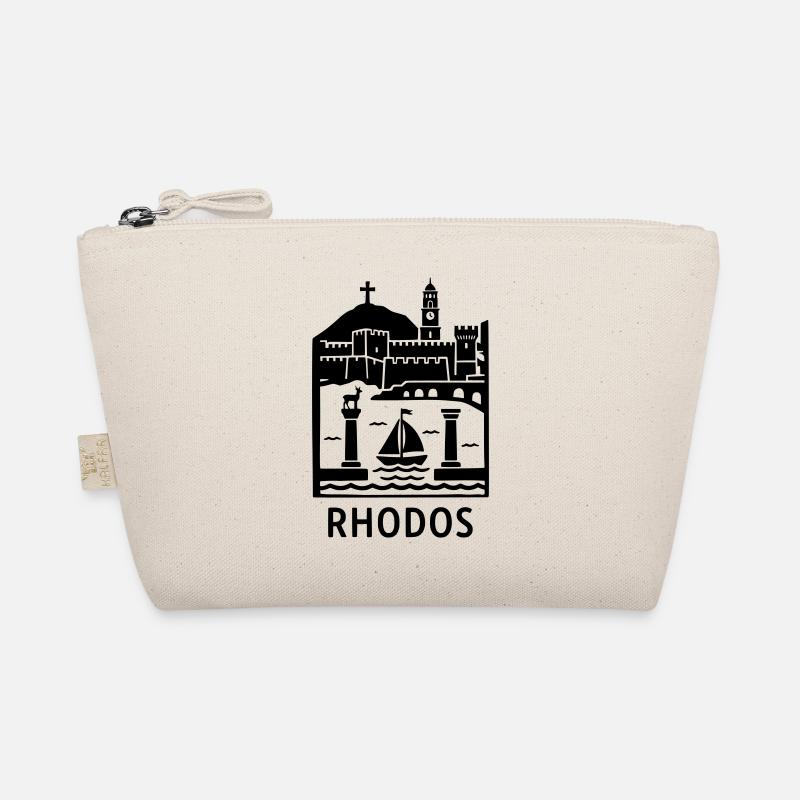 Rhodes Silhouette Landmarks Organic Pouch