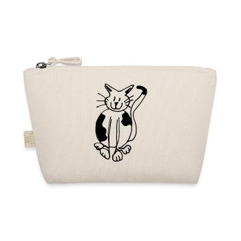 funny spotted cat for all cat moms - Organic Pouch - nature - Front