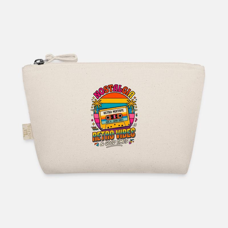 Retro Mixtape Nostalgia Vibes Organic Pouch