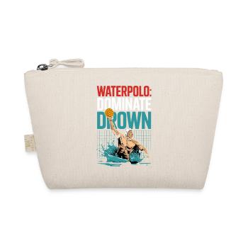 Wasserpolo: Dominate Drown Action Motiv - Bio-Täschchen - Natur - Vorne