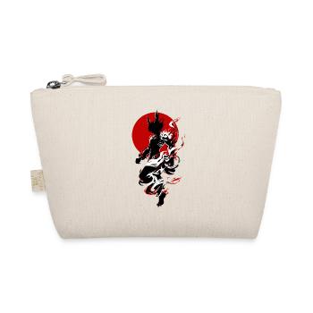 Japanese Fire Oni – Red Sun Sumi-e Silhouette - Trousse biologique - nature - Devant