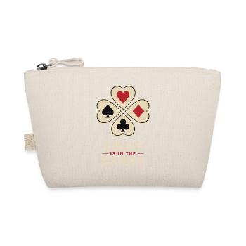 Le bonheur réside dans le motif du trèfle poker de cartes - Trousse biologique - nature - Devant