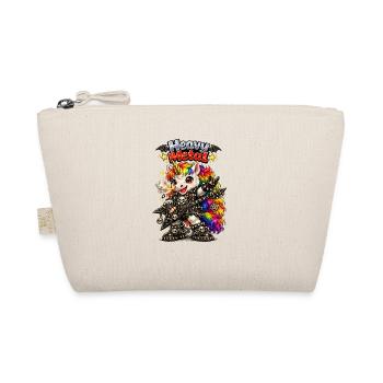 Einhorn Heavy Metal Rainbow Gitarre - Bio-Täschchen - Natur - Vorne