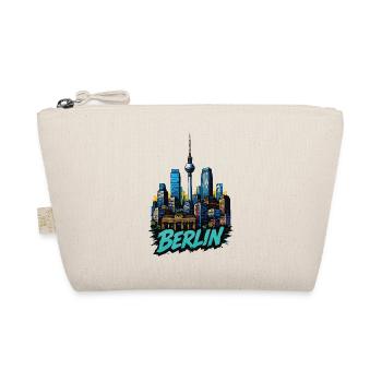 Berliner Skyline Bild - Bio-Täschchen - Natur - Vorne