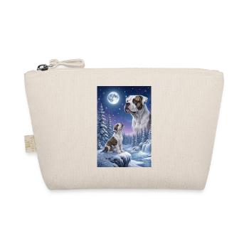 Howling to the Moon American Bulldog - Organic Pouch - nature - Front