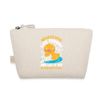 Funny Ducks Motif Ducks Lover Sayings - Organic Pouch - nature - Front