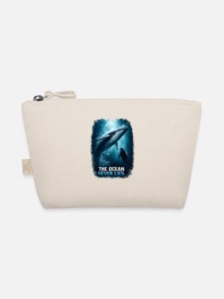 The Ocean Never Lies - Der Ozean Lügt Niemals - Bio-Täschchen - Natur