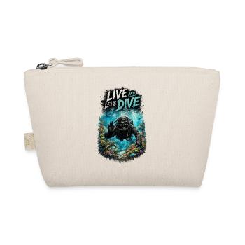Live and Let's Dive – Scuba Diver | Diving - Bio-Täschchen - Natur - Vorne