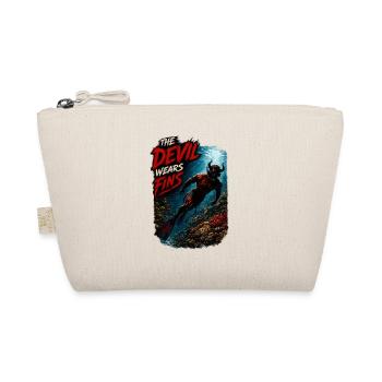 The Devil Wears Fins – Devil Diver | Scuba Diving - Bio-Täschchen - Natur - Vorne