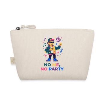 Keine Party ohne mich – lustiges Party-T-Shirt - Bio-Täschchen - Natur - Vorne