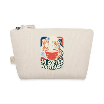 In Coffee We Trust Retro Kaffee - Bio-Täschchen - Natur - Vorne