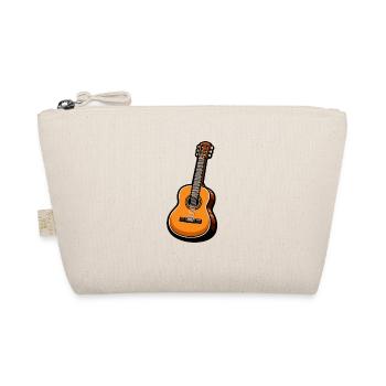 Orange Classical Guitar on Black - Organic Pouch - nature - Front