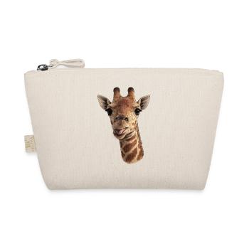 Giraffenkopf mit Zunge - Nahaufnahme - Bio-Täschchen - Natur - Vorne