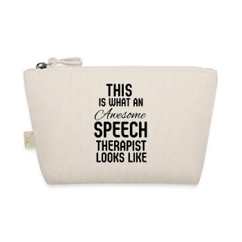 Sprachtherapeut, Pathologe, SLP, Therapieassistent - Bio-Täschchen - Natur - Vorne