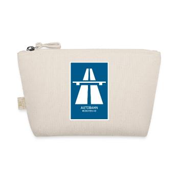 Autobahn München A8 Retro Poster - Bio-Täschchen - Natur - Vorne