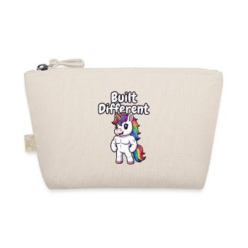 Built Different Unicorn Muscular - Organic Pouch - nature - Front
