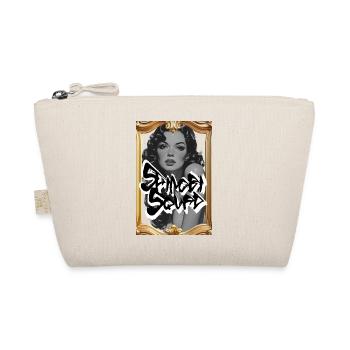 Monochrome Vintage Graffiti Frame - Organic Pouch - nature - Front