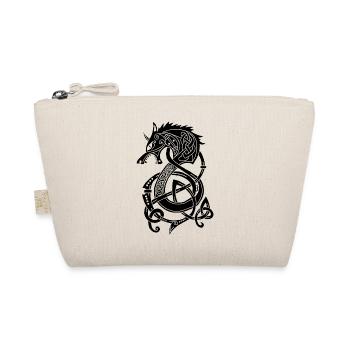 Dragon-loup viking (noir) - Trousse biologique - nature - Devant