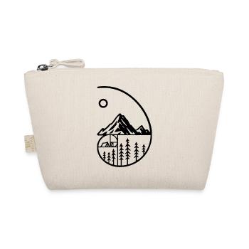 Mountain Camping Nature Minimalist - Organic Pouch - nature - Front