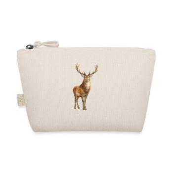 Forest Deer Watercolor Painting - Organic Pouch - nature - Front