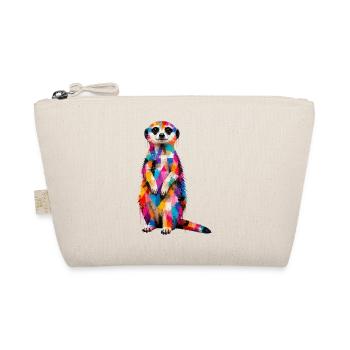 Colorful meerkat with splashes of color - Organic Pouch - nature - Front