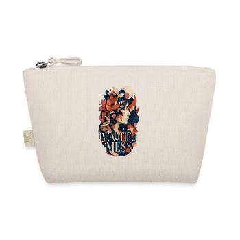 Beautiful Mess – Modern Art Collage - Organic Pouch - nature - Front