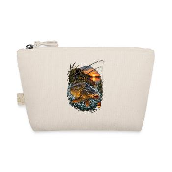 Carp jump in the evening lake - Organic Pouch - nature - Front