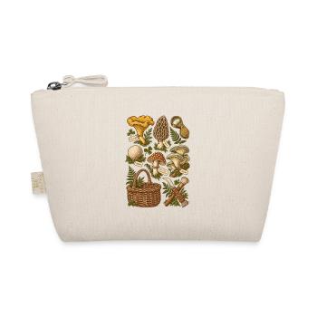 Mushrooms in the forest – botanical illustration - Organic Pouch - nature - Front