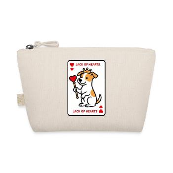 Jack Russell de Cœur Design Original - Trousse biologique - nature - Devant