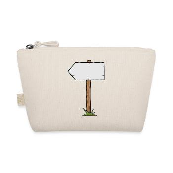 Rustic wooden sign - Organic Pouch - nature - Front