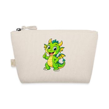 Green Dragon Friend - Organic Pouch - nature - Front