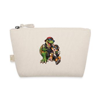 Dino & Cat: Sunglasses Duo - Organic Pouch - nature - Front