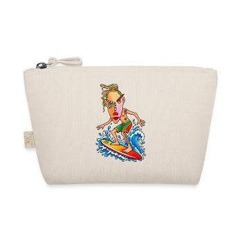 Surfer Cartoon Wave Hero - Organic Pouch - nature - Front