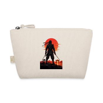 Ninja at Sundown by Torii Gate - Organic Pouch - nature - Front
