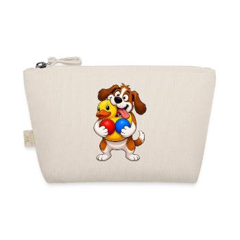Excited Dog Squeaky Toy Overload - Organic Pouch - nature - Front