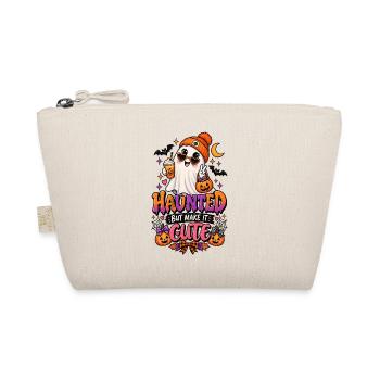 Haunted But Make It Cute Halloween - Organic Pouch - nature - Front