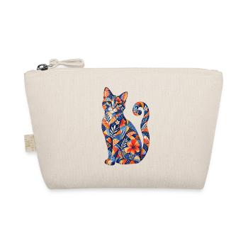 Motif floral patchwork pour chats - Trousse biologique - nature - Devant