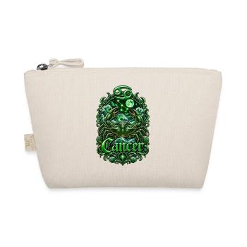 Emerald Cancer Zodiac Crest - Organic Pouch - nature - Front